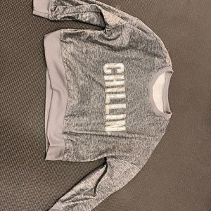 Justice cropped sweater sz 8